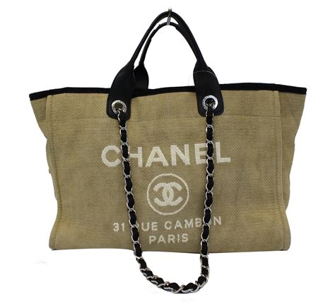 borsa choppong chanel|Chanel denim shopping bags.